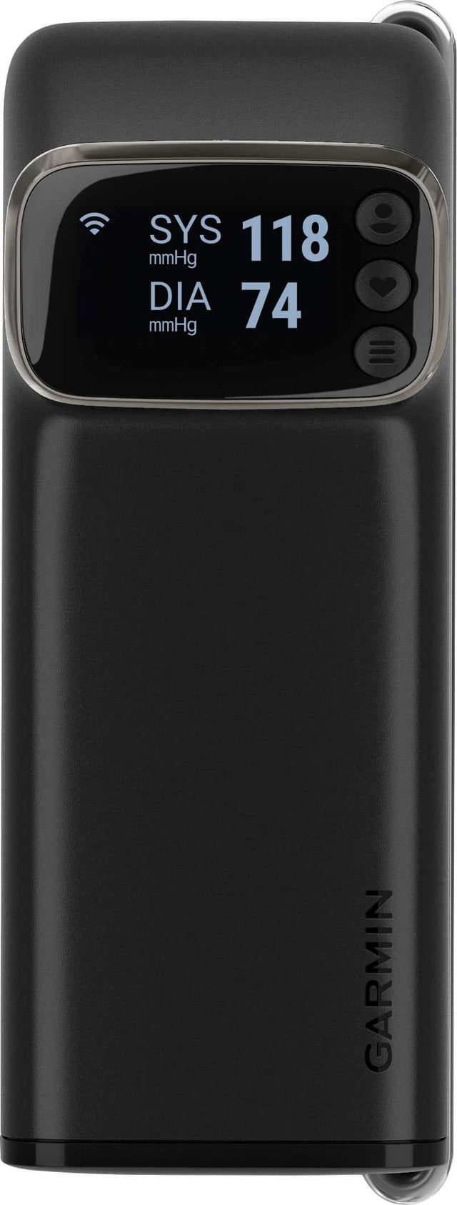 Front. Garmin - Index BPM - Wi-Fi Smart Blood Pressure Monitor - Black.