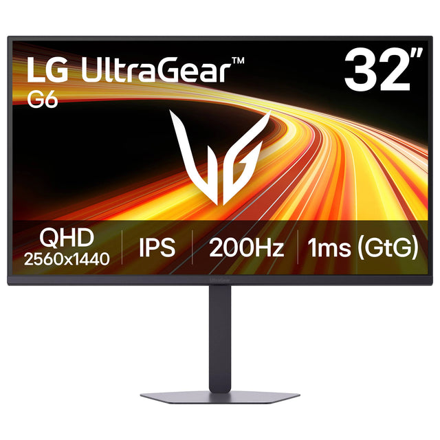 LG UltraGear™ 32" G6 QHD IPS 200Hz 1ms (GtG) 2560x1440