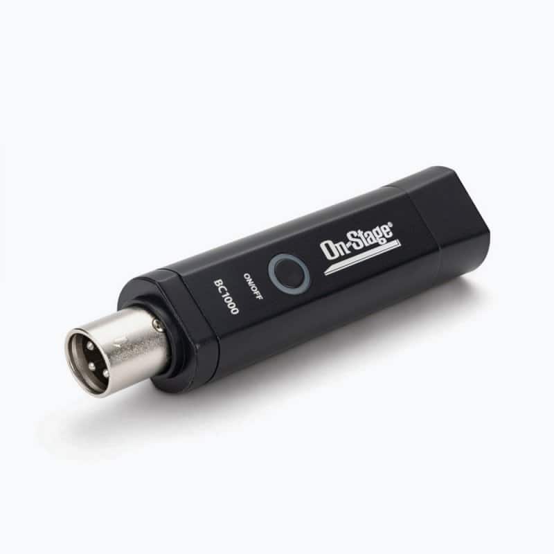 On Stage Stands - On-Stage BC1000 XLR Rechargeable Bluetooth Wireless Receiver - Black