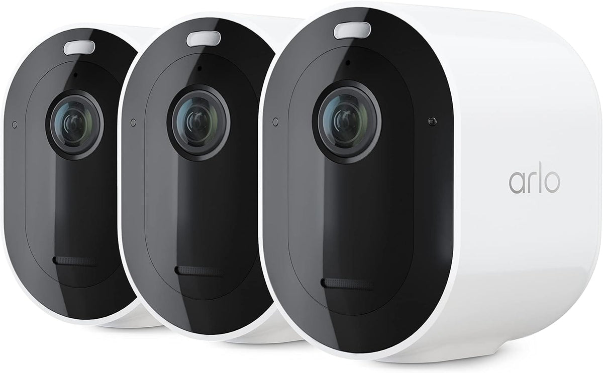 Arlo - Pro 5S 2K Indoor/Outdoor Wireless Spotlight Security Camera - White