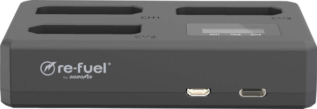 Front. Digipower - Sony NP-FZ100 Battery Charger - Black.