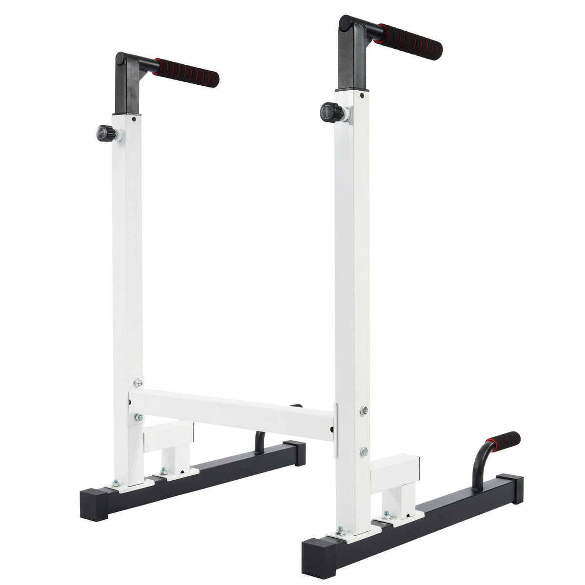 BalanceFrom Fitness - BalanceFrom Multi Function Home Gym Exercise Dip Stand, 500lb Capacity - White