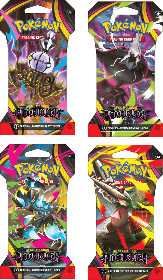 6+ Pokémon Trading Card Mega Evolution Pitch Black 1 Additional Pokémon TCG Booster Pack  
6+ Pokémon Trading Card Mega Evolution Pitch Black 1 Additional Pokémon TCG Booster Pack  
6+ Pokémon Trading Card Mega Evolution Pitch Black 1 Additional Pokémon TCG Booster Pack  
6+ Pokémon Trading Card Mega Evolution Pitch Black 1 Additional Pokémon TCG Booster Pack