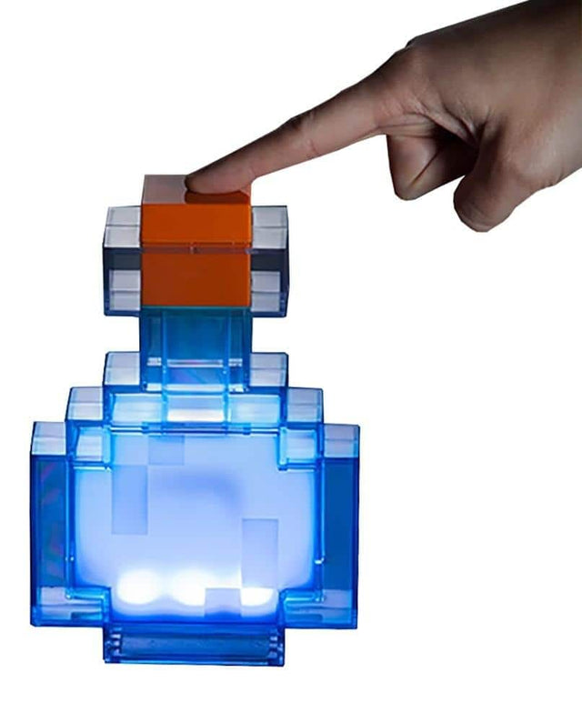 Front. Ukonic - Minecraft Potion Bottle Color-Changing LED Mood Light | 7 Inches Tall - Clear.