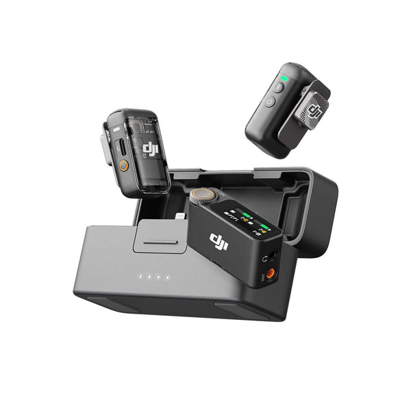DJI - Mic 2 2.4GHz 2P Digital Wireless Mic System/Recorder w/Charging Case