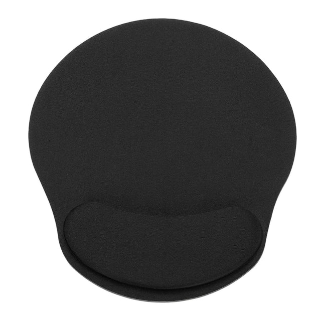 Front. Unique Bargains - Ergonomic Gel Mouse Pad with Wrist Rest Support Memory Foam Mat Non-Slip Base for Office Computer Laptop Keyboard Home - Black.