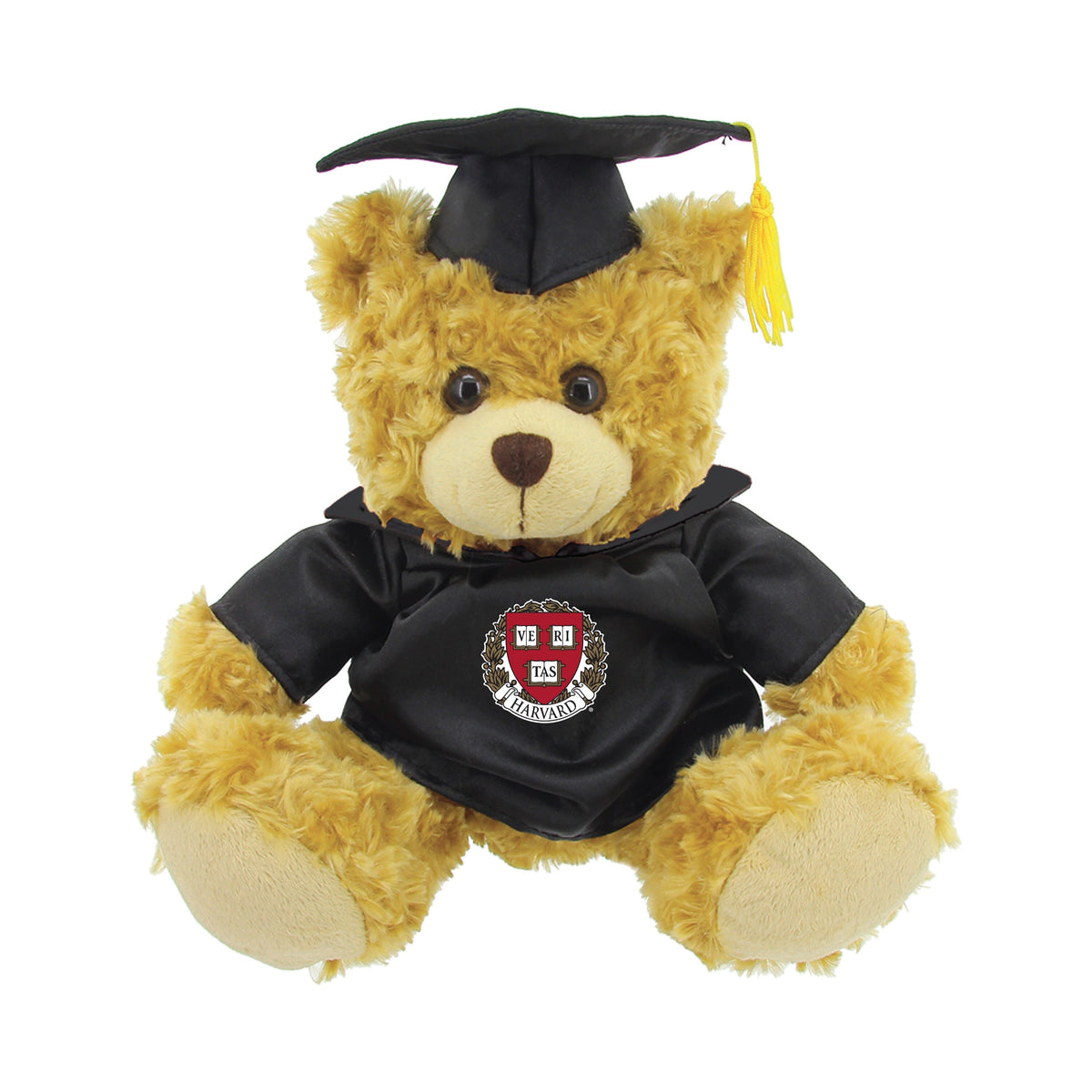 Jardine - Harvard Crimson Graduation Bear Plush - Oatmeal