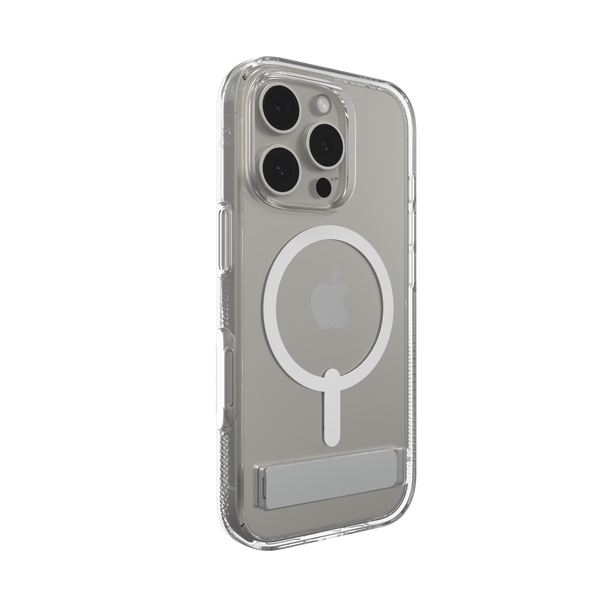 ZAGG - Crystal Palace Snap MagSafe Compatible Case w/ Kickstand for Apple iPhone 16 Pro - Clear