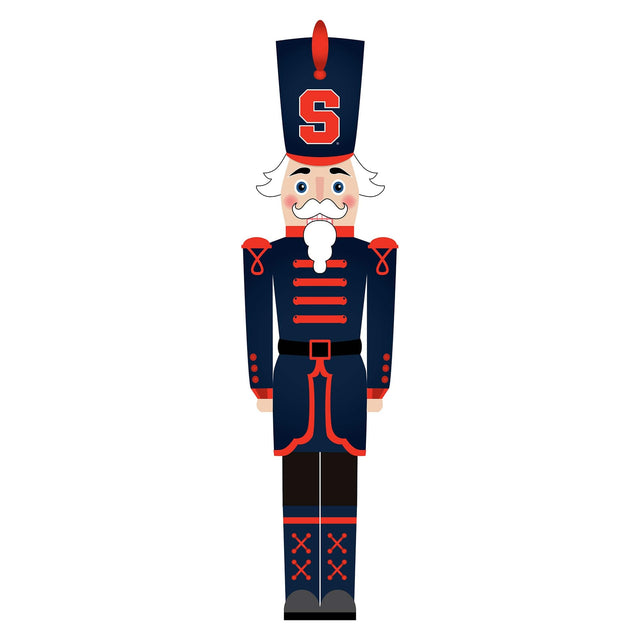 Front. Fan Creations - Syracuse Orange 46" Nutcracker Leaner - Multicolor.