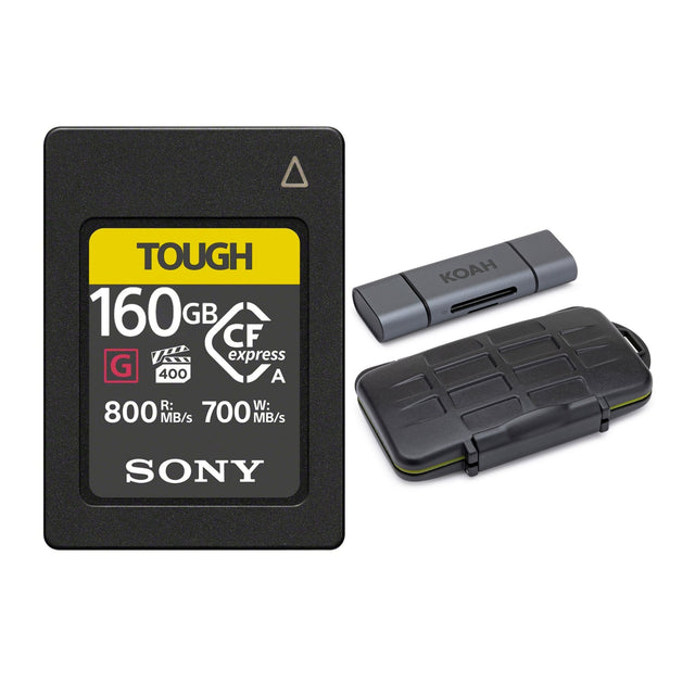 TOUGH  
160GB CF  
express G 400 A  
R: 800 MB/s  
W: 700 MB/s  
SONY  

KOAH