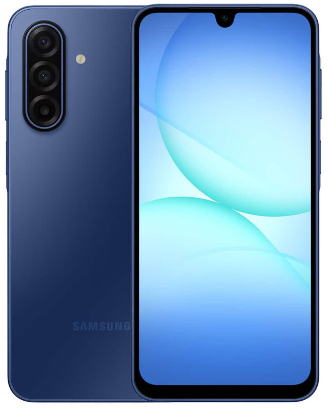 Front. Samsung - Galaxy A17 128GB (Unlocked) Latin America Version - Blue.