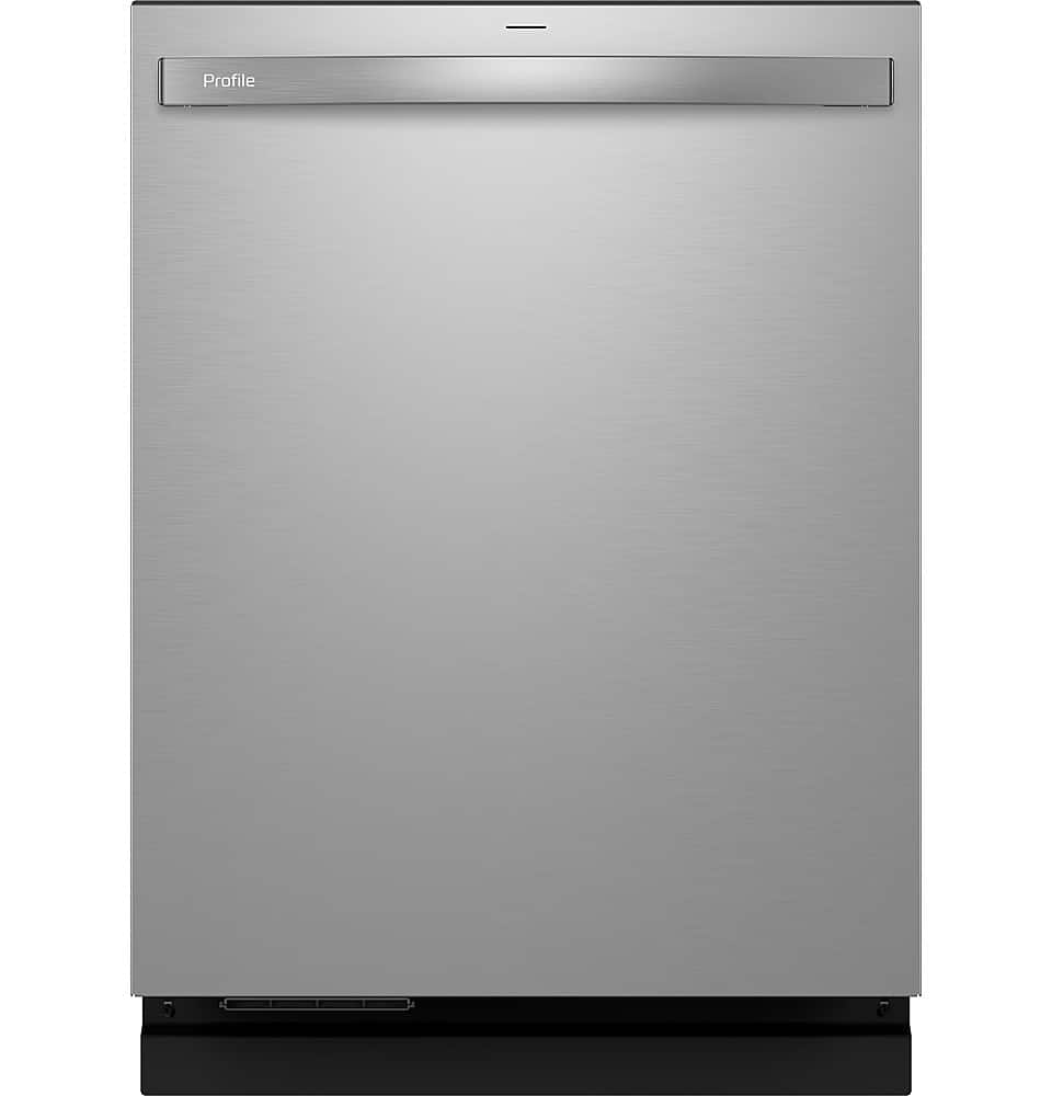GE Profile - 24" Top Control Smart Built-In Stainless Steel Tub Dishwasher w/ 3rd Rack, Leak Defense w/ Active Flood Protect, 39 dBA - Stainless Steel
