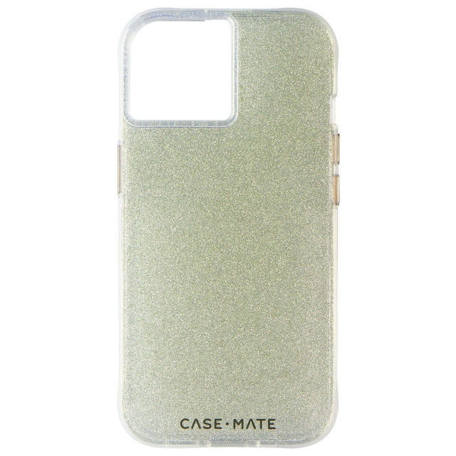 Front. Case-Mate - Sheer Crystal Case for iPhone 15/14/13 - Champagne Gold.