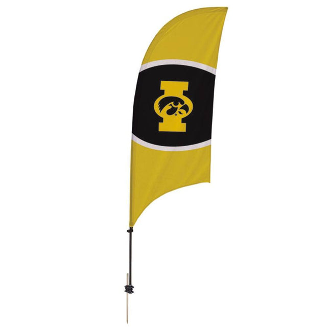 Front. Victory Corps - Iowa Hawkeyes 7.5' Razor Feather Stake Flag - Multicolor.