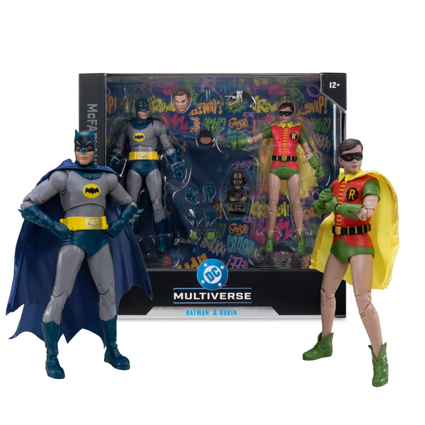 McFarlane Toys - DC Multiverse 7.1" Batman and 6.9" Robin (Batman Classic TV Series) Action Figure 2 Pack McFarlane Collector Edition #5