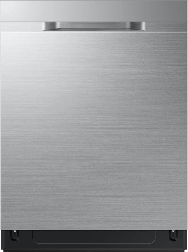 Front. Samsung - 48 dBA Dishwasher with 3rd Rack and AutoRelease Door Drying - Stainless Steel.