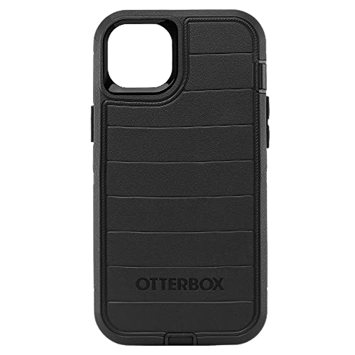 Front. OtterBox - OtterBox Defender Pro Series Case and Holster - iPhone 14 Plus - Black.