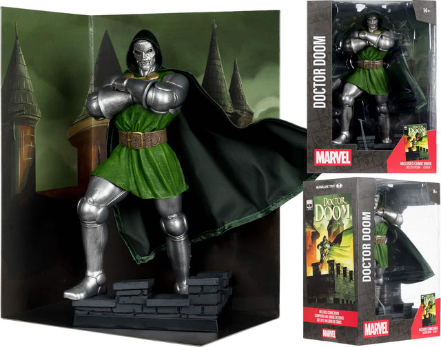 14+ DOOM DOCTOR DOOM MARVEL INCLUDES COMIC BOOK DXCTOR DM SEF1 I MEARLANE TOY R DOCTOR DOOM DOOM DOCTOR 14 E ICUDES CONIC NOOK CONPRENO IN BANDE N ARG DE COMIC MARVEL MARVEL ICLUS X BICE