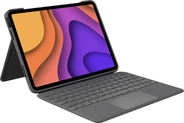 Logitech - Folio Touch Keyboard Case with Trackpad for iPad Air 11-inch - Latest Model (M2, M3 & M4), iPad Air (4th & 5th gen) - Graphite