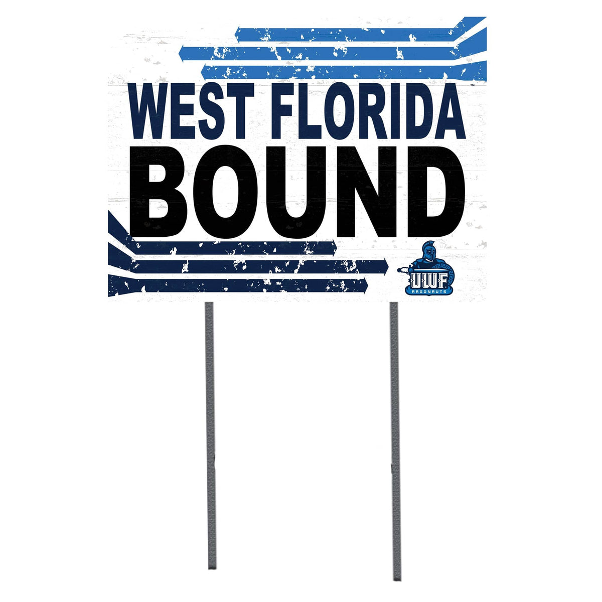 Jardine - West Florida Argonauts 18" x 24" Team Yard Sign - White