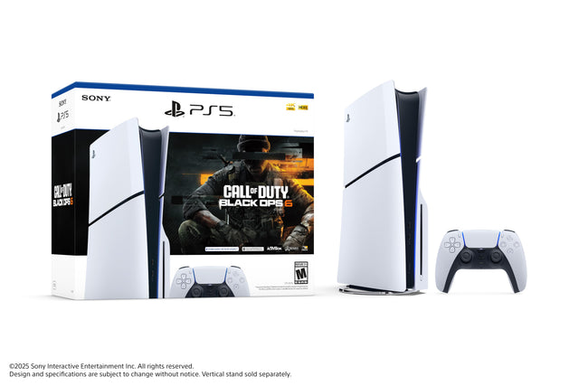 SONY. PS5 AK - HDRP CAL-OUT BL LACK CPS : CALL OF DUTY BLACK OPS 6 - - - - - : ACTIVISION . + - da X : : | 1 - i M - cORN - - a - - | : 2025 Sony Interactive Entertainment Inc. All rights reserved. Design and specifications are subject to change without notice. Vertical stand sold separately.