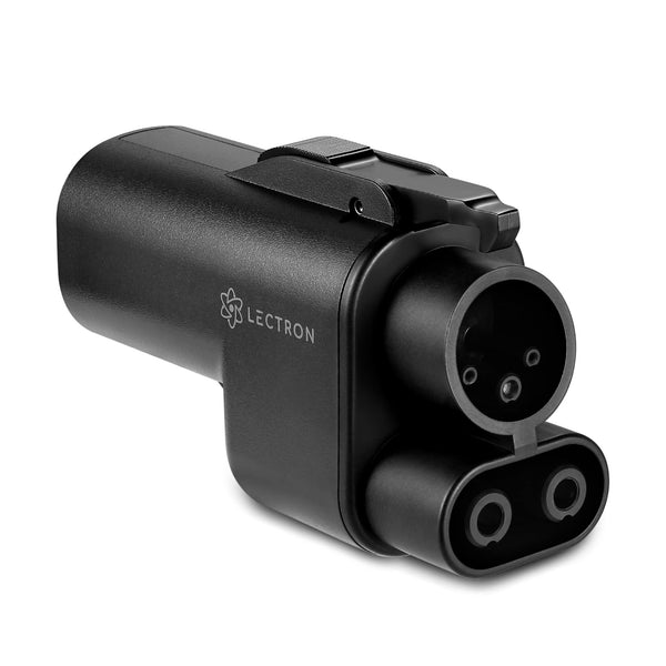 Lectron - NACS to CCS Electric Vehicle (EV) Adapter with Interlock - up to 1000V - Black