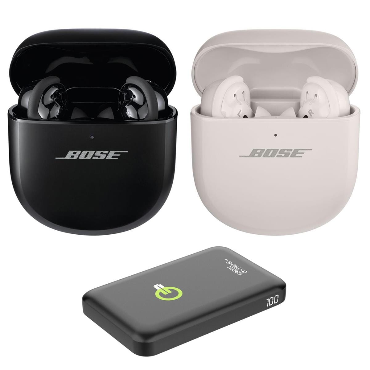 Bundle - Bose - QuietComfort Ultra Wireless Noise Cancelling Earbuds, Bluetooth with Spatial Audio and Noise Cancellation, Set