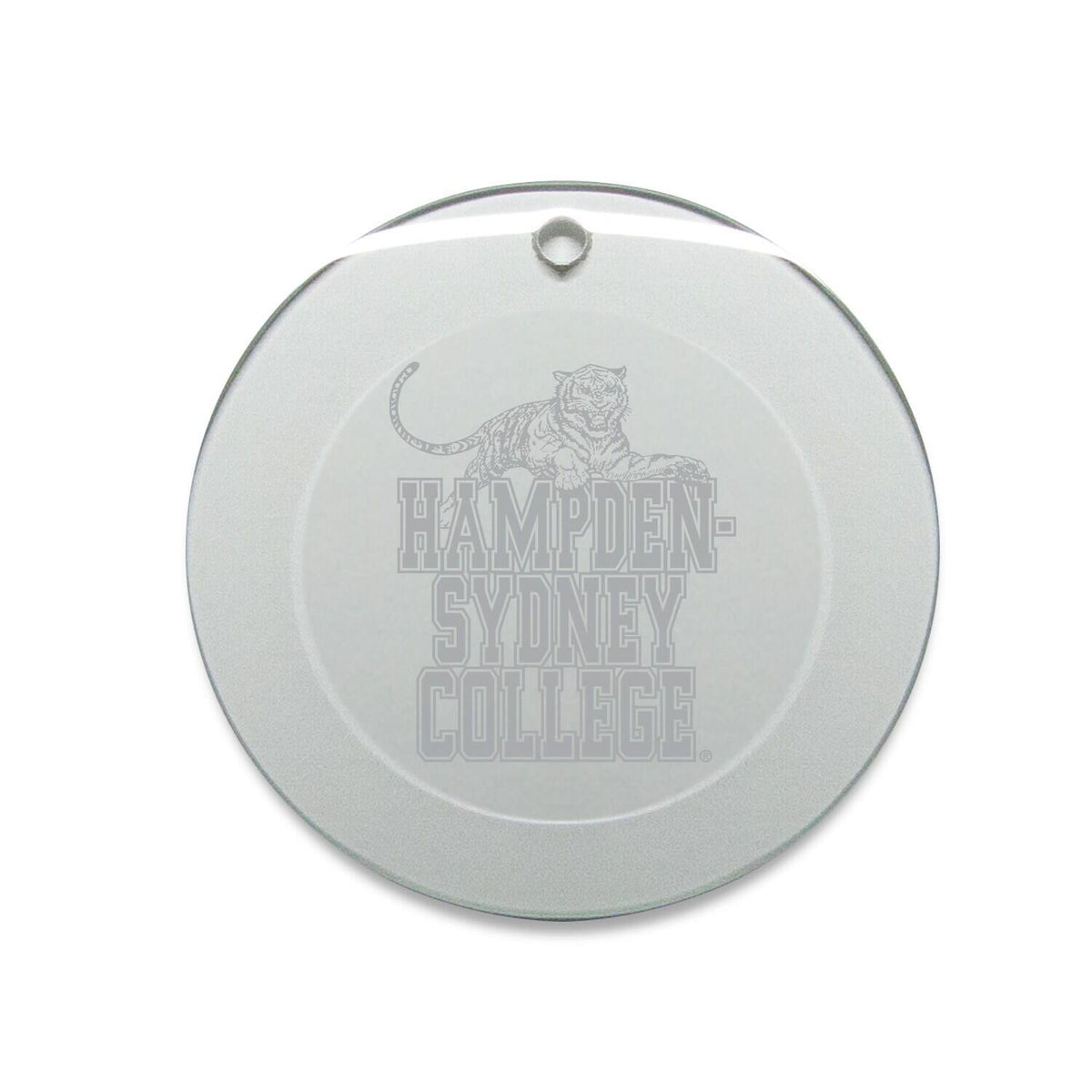 Jardine - Hampden-Sydney College Tigers 3'' Round Glass Ornament - Multicolor