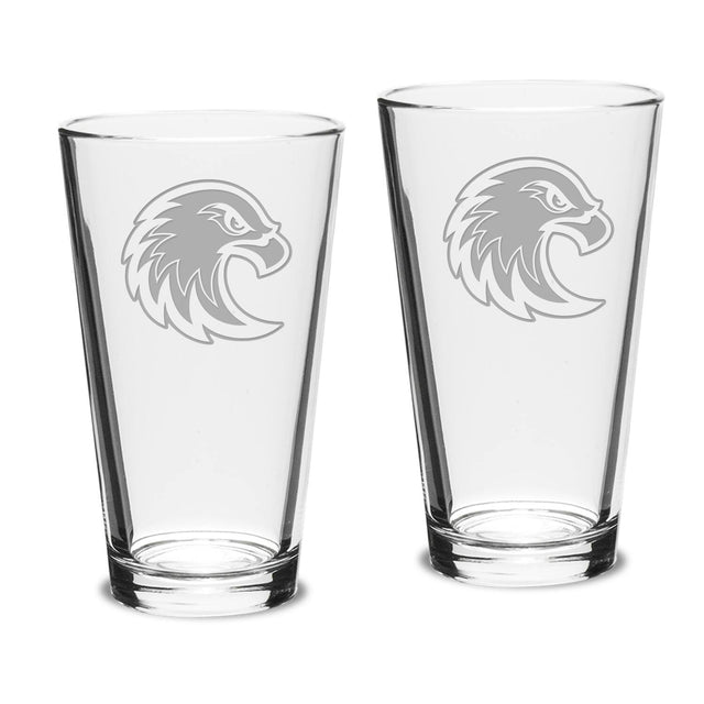 Front. Jardine - Augsburg University 16oz. 2-Piece Classic Pub Glass Set - Multicolor.