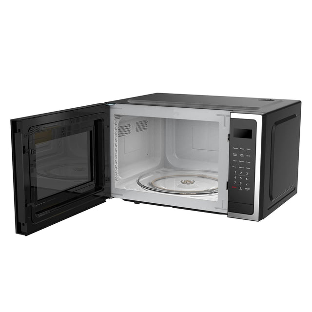 Front. Frigidaire - 1.5 Cu Ft 1000W Stainless Steel Microwave - Stainless Steel/Black.