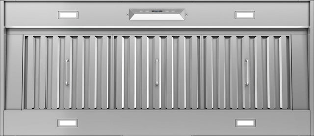 Front. Zephyr - Monsoon II 54 in. 650 CFM Insert Mount Range Hood with LED Light - Stainless Steel.