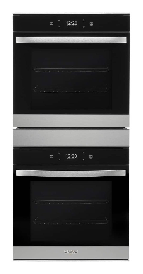 Whirlpool - 24 in. Built-In Double Electric Convection Wall Oven with WiFi - Stainless Steel