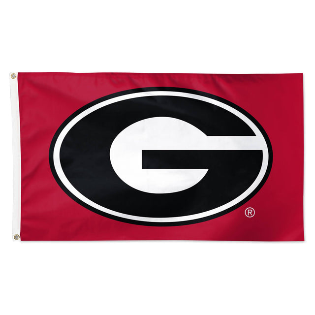 Front. WinCraft - Georgia Bulldogs 3' x 5' Primary Logo Single-Sided Flag - Multicolor.