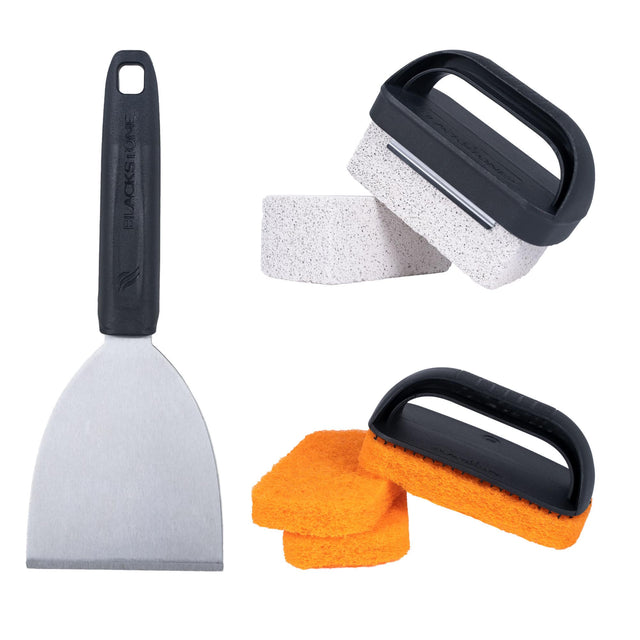 Angle. Blackstone - Blackstone Griddle Essentials 8 Piece Cleaning Kit - Silver.
