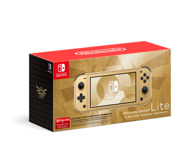 Nintendo Switch Lite - Edition Hyrule - Includes 12 months individual Nintendo Switch Online membership