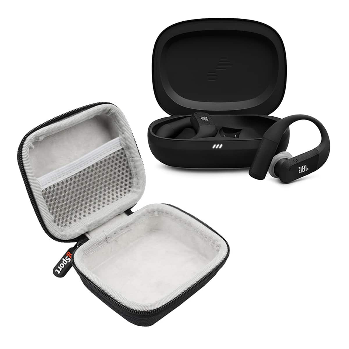 Bundle - JBL - Endurance Peak 4 True Wireless Noise Cancelling Sport Earbuds with gSport Case - Black