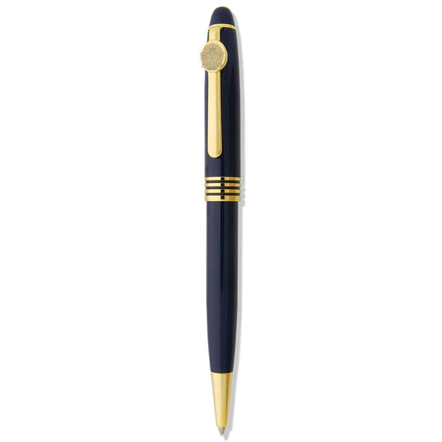 Front. Jardine - Navy William & Mary Tribe Logo Ball Point Pen - Navy.