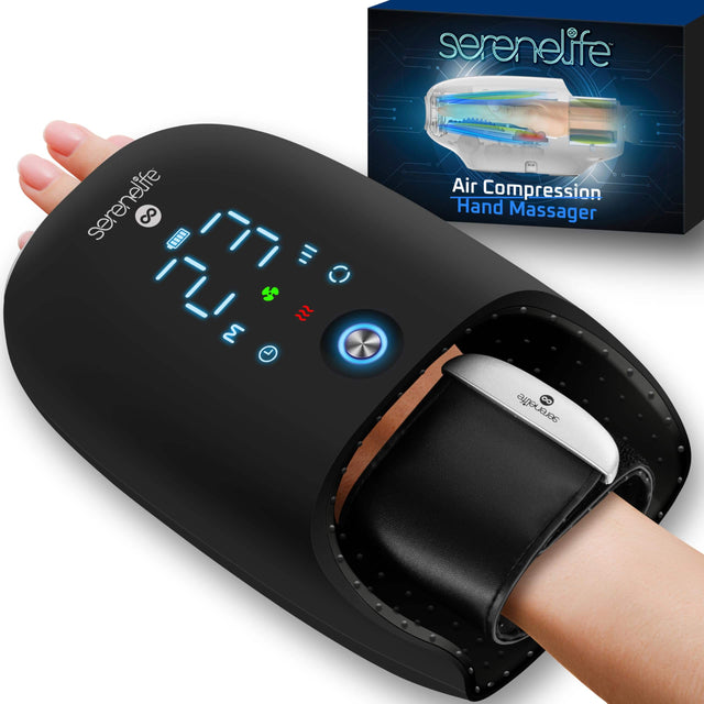 serenelife serenelife 8   O S   Air Compression Hand Massager 0O serenetffe