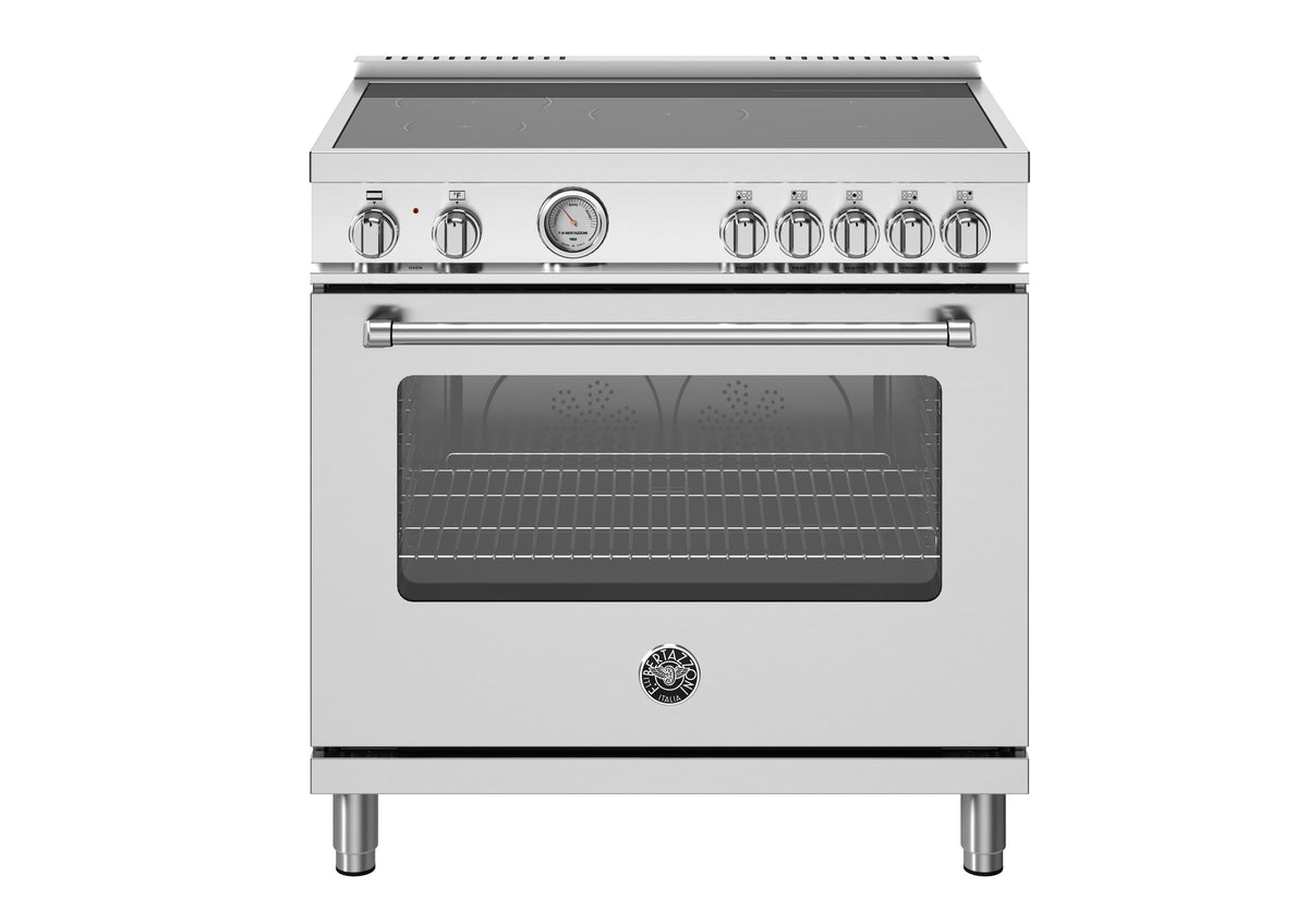 Bertazzoni - 36" Master Series range - Electric oven - 5 induction zones - Stainless Steel