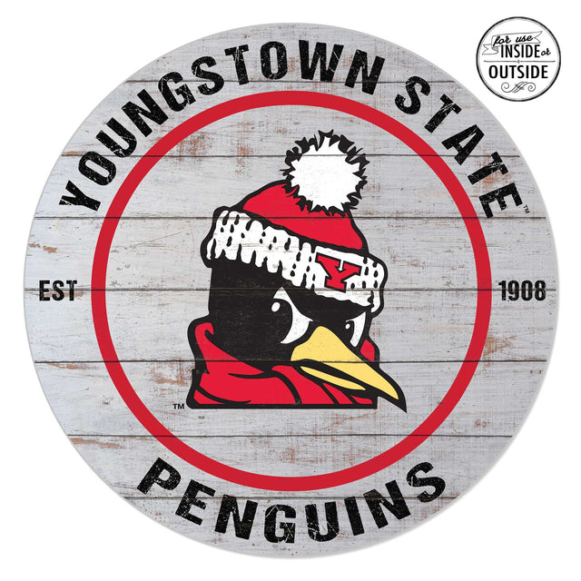 YOUNGSTOWN STATE  
EST 1908  
PENGUINS  

For use INSIDE or OUTSIDE