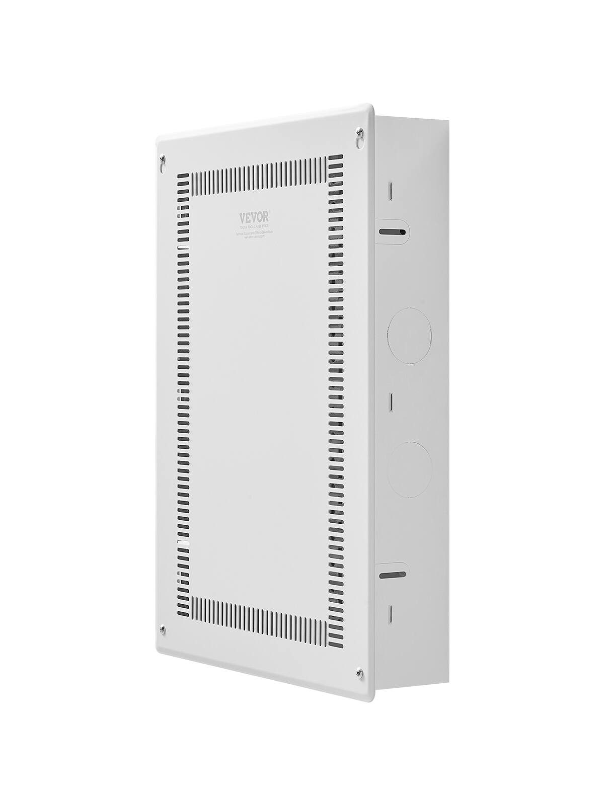 VEVOR - Structured Media Enclosure, 20-Inch, Recessed in-Wall Media Box with Cover, Wall-Mount Cable Management Box Kit - White
