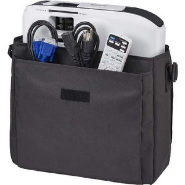Front. Epson - Epson V12H001K70 Carrying Case Projector - 1 Each - Black.