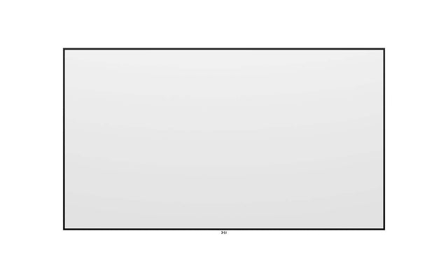 Front. Screen Innovations - Zero Edge – 16:9 – 133” –Pure White 1.3 Gain Projector Screen - Black/White.