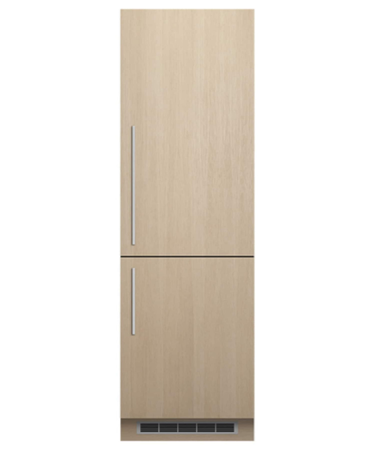 Fisher & Paykel - 24 in. Wide Integrated 9.5 Cu. Ft. Smart Bottom Mount Refrigerator - Custom Panel Ready