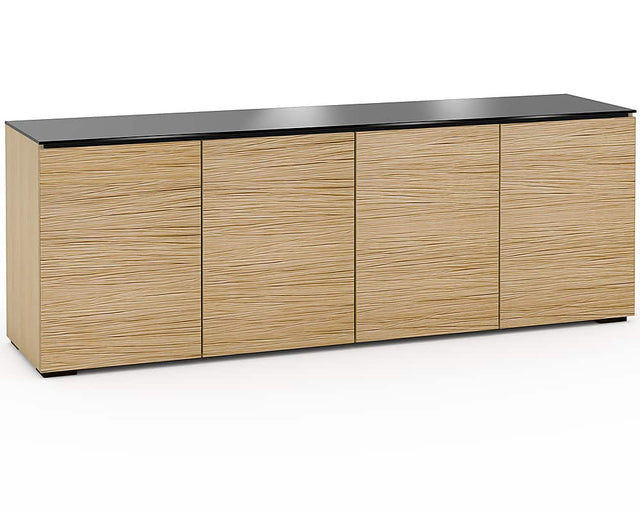 Angle. Salamander Designs - Denver AV Cabinet for Most TVs up to 85" - Natural Oak.