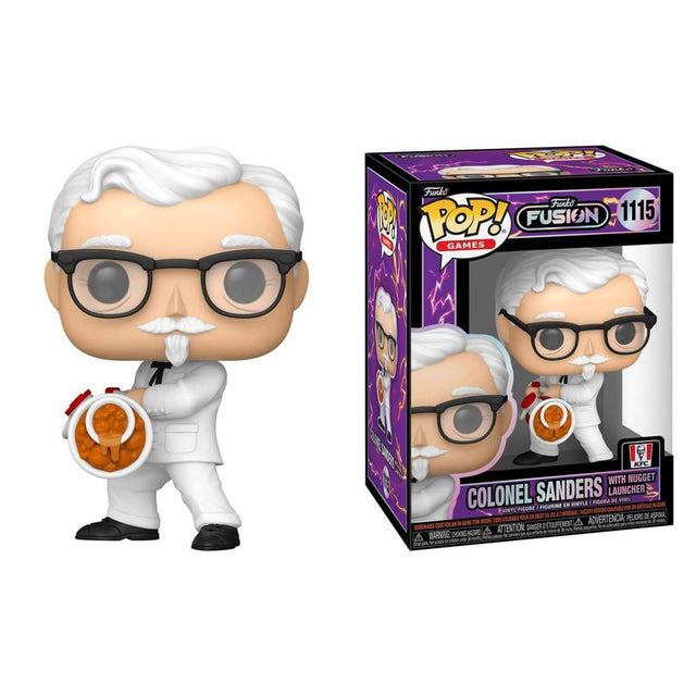 r. PS EUMECI Funks Funks M POP! FUSION 1115 4 GAMES KFC WITH NUGGET COLONEL SANDERS VINYL FIGURA LAUNCHER D VINIL FIGURINE IN C aos FINT PICURE atre O00D AAN aF CNTRA DE ASTRIA IME R a ADVERTENCIA PELIGRO T - A - 200 a EUTEMN SSR ATTENTION DANGER 200 NORI A - A MARNING cra.