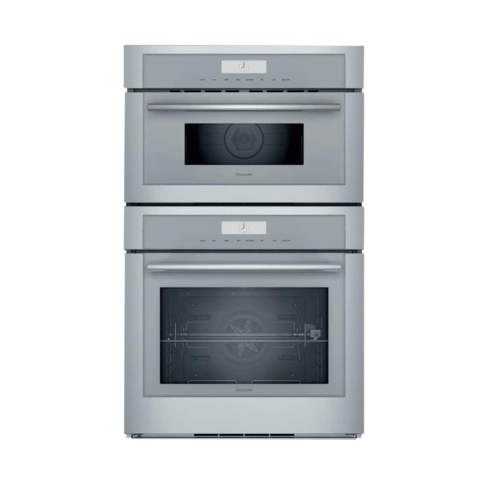 Thermador - Masterpiece Series 30" Built-In Double Electric Smart Combination Microwave and Wall Oven with True Convection - Stainless Steel