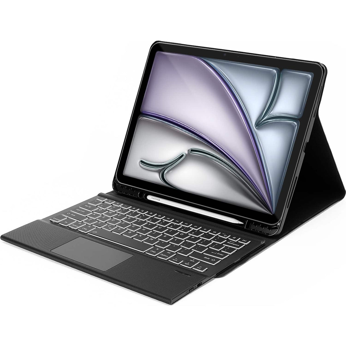 SaharaCase - Navigate Series Keyboard Case with Track Pad for Apple iPad Air 13'' M3/M2 - Black