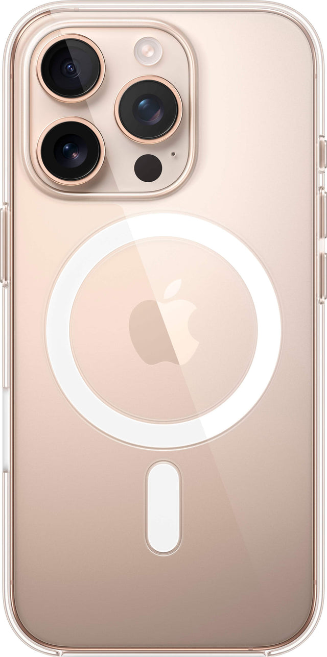 Front. Apple - iPhone 16 Pro Case with MagSafe - Clear.