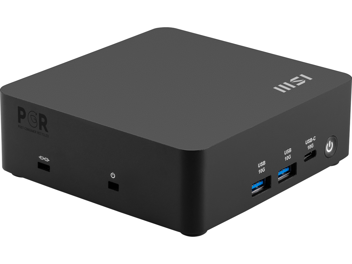 MSI - Cubi NUC AI 1UMG-023BUS Barebone NUC Desktop Computer - Intel Core Ultra 7 155H - Mini PC - Black - Intel Chip
